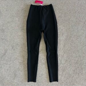 Commando Faux Suede High Waist Leggings Size Small Black NEW